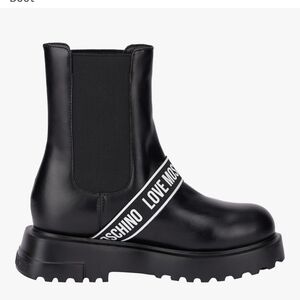 Love Moschino Women's Black All Weather Boots US 9 EU 39